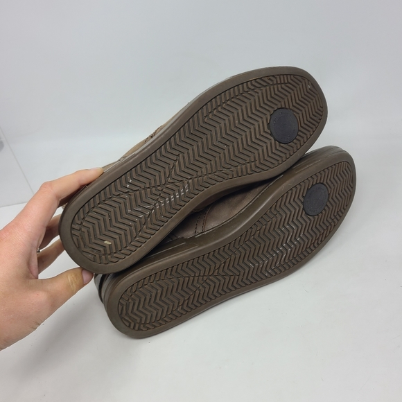 Calvin Klein Mens Brown Leather Ankle Hobo Boots S - Picture 6 of 6